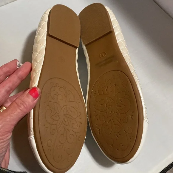 Girls Dress Shoes Cute Bow Flower Girl Slip-on Ballet Flats Size 4 - Picture 4 of 5